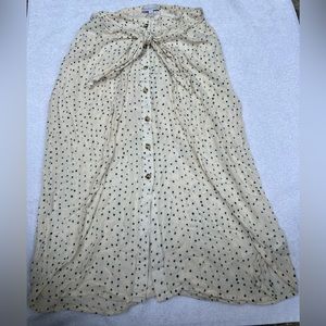 patrons of peace lined front wrap skirt